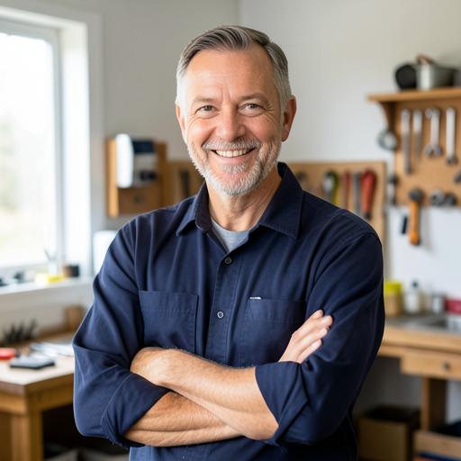Jean-Marc Delval, maître plombier d'AquaLille, dans son atelier